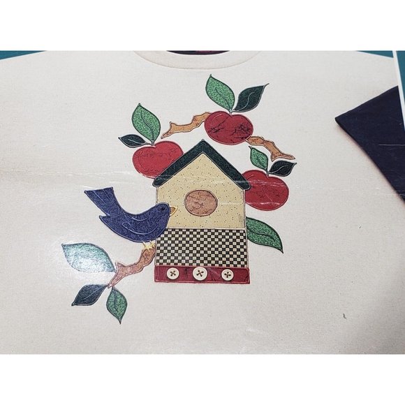 Whats New Iron-on Lot Of 2 Kits 55126 55113 Apple Tree Birdhouse Nesting Hen Vtg - Picture 6 of 7